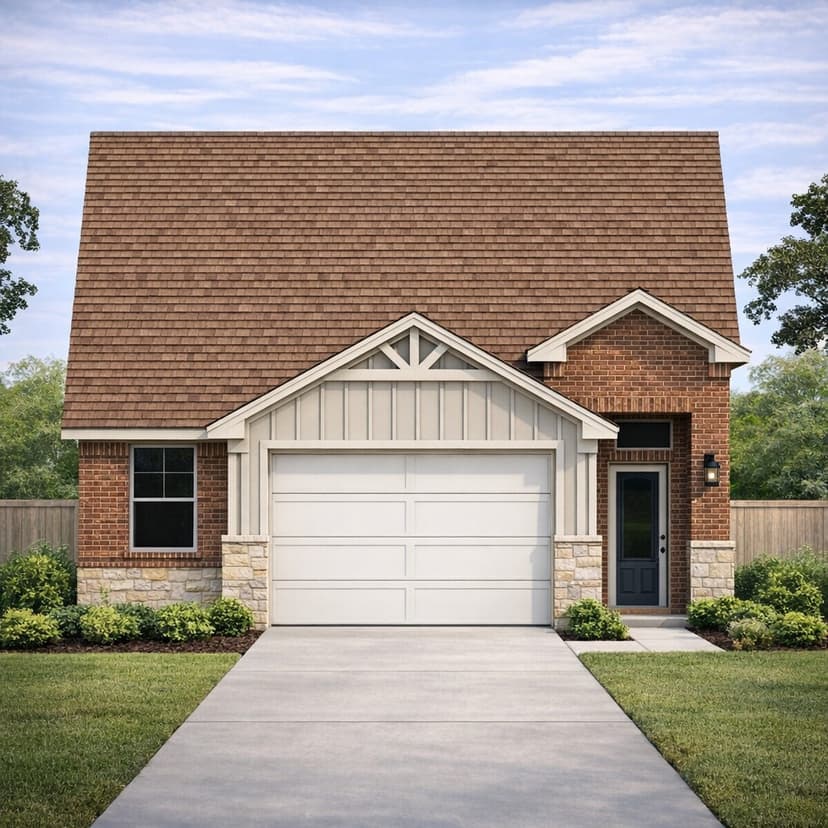 Efficient Craftsman Ranch Layout - alternate view