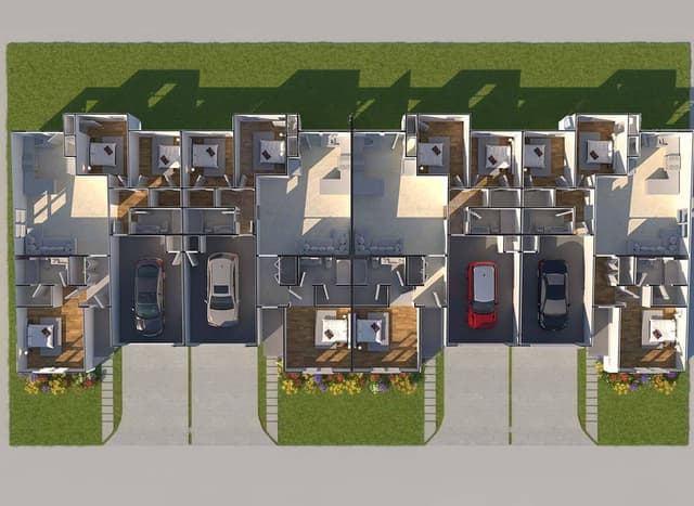 Modern Fourplex Design - view 2