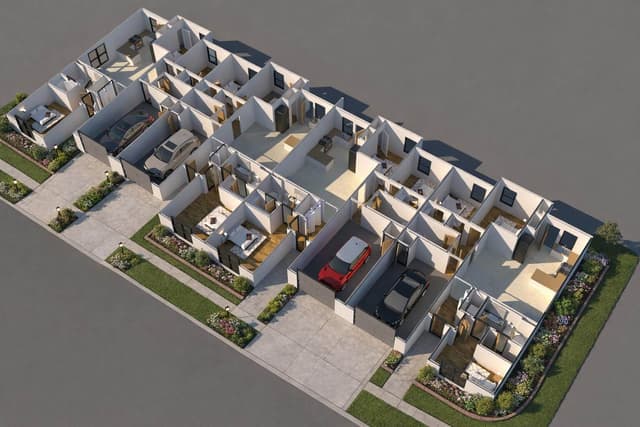 Modern Fourplex Design - view 3