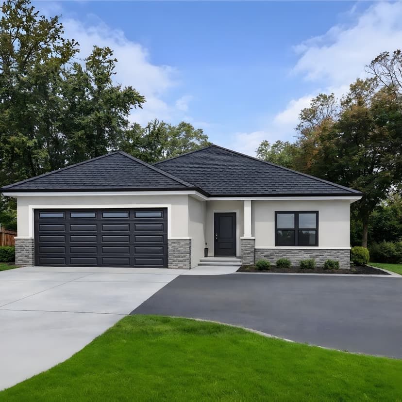 Modern Open-Concept Plan - alternate view