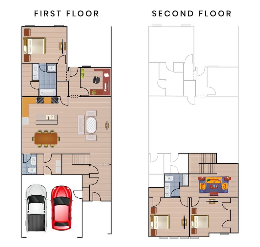 Modern Two-Story Urban Layout