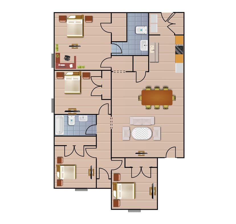 Spacious Brick Ranch Layout